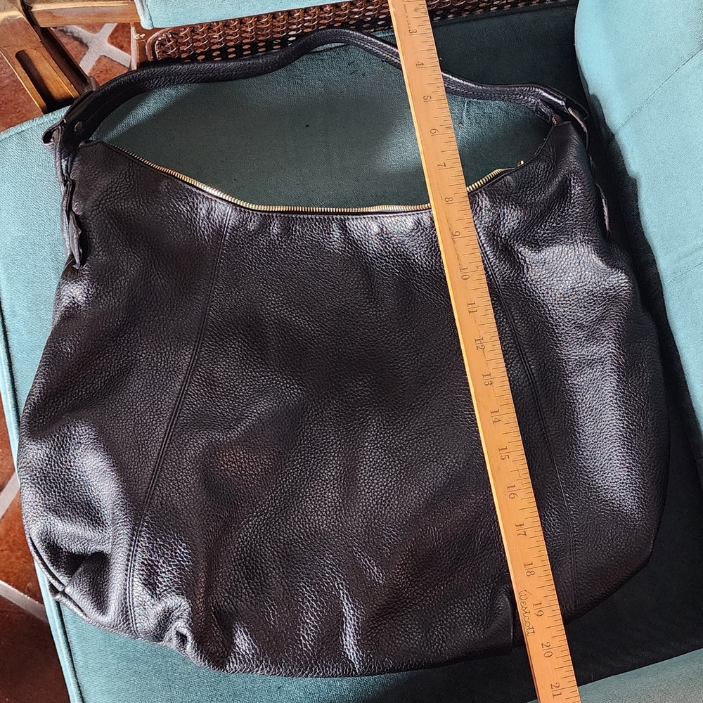 Huge Vintage Rare Valentino Orlandi Black Leather Shoulder Bag